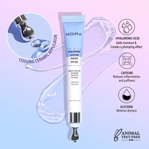 MOIRA - Hyaluronic Caffeine Depuff Eye Gel